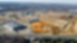 Aerial view shows new commercial development Site Work, roads, and buildings. Commercial Landscaping near me | Down To Earth Landscaping | Jackson New Jersey, USA (732) 833-7702